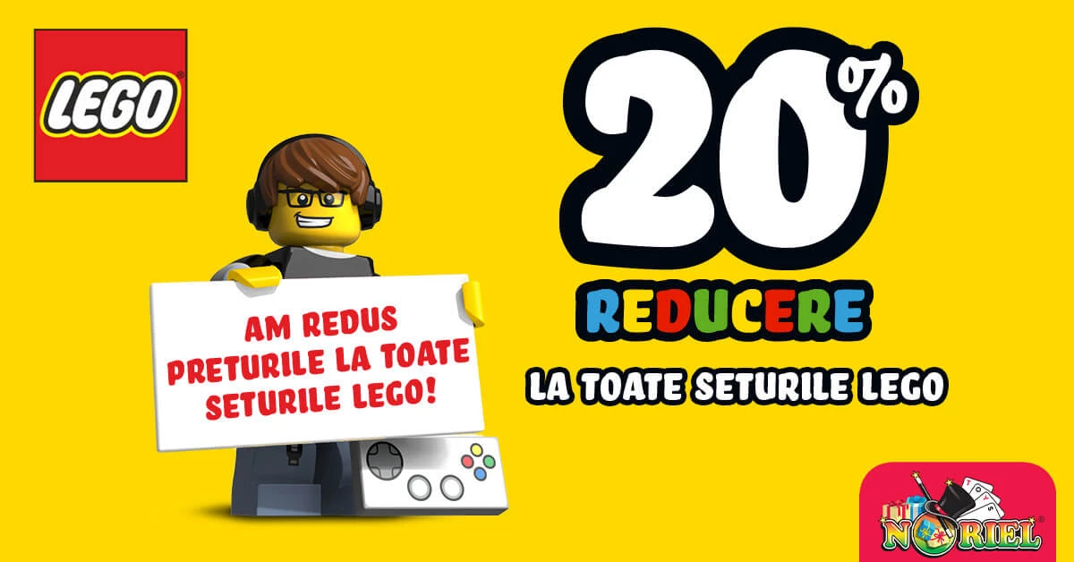 20% reducere la toate seturile LEGO®